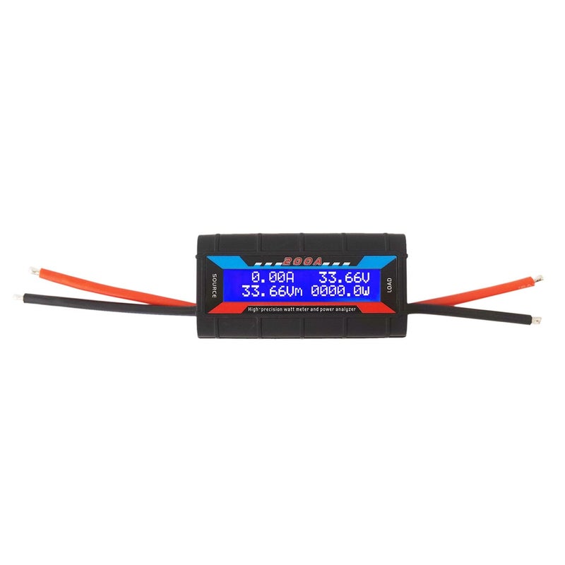 Heluok 200A High Precision Watt Meter, RC Multi Meter Power Analyzer, Battery Testers Voltage Amp Consumption Performance Monitor with Backlight Digital LCD Screen - Image 1